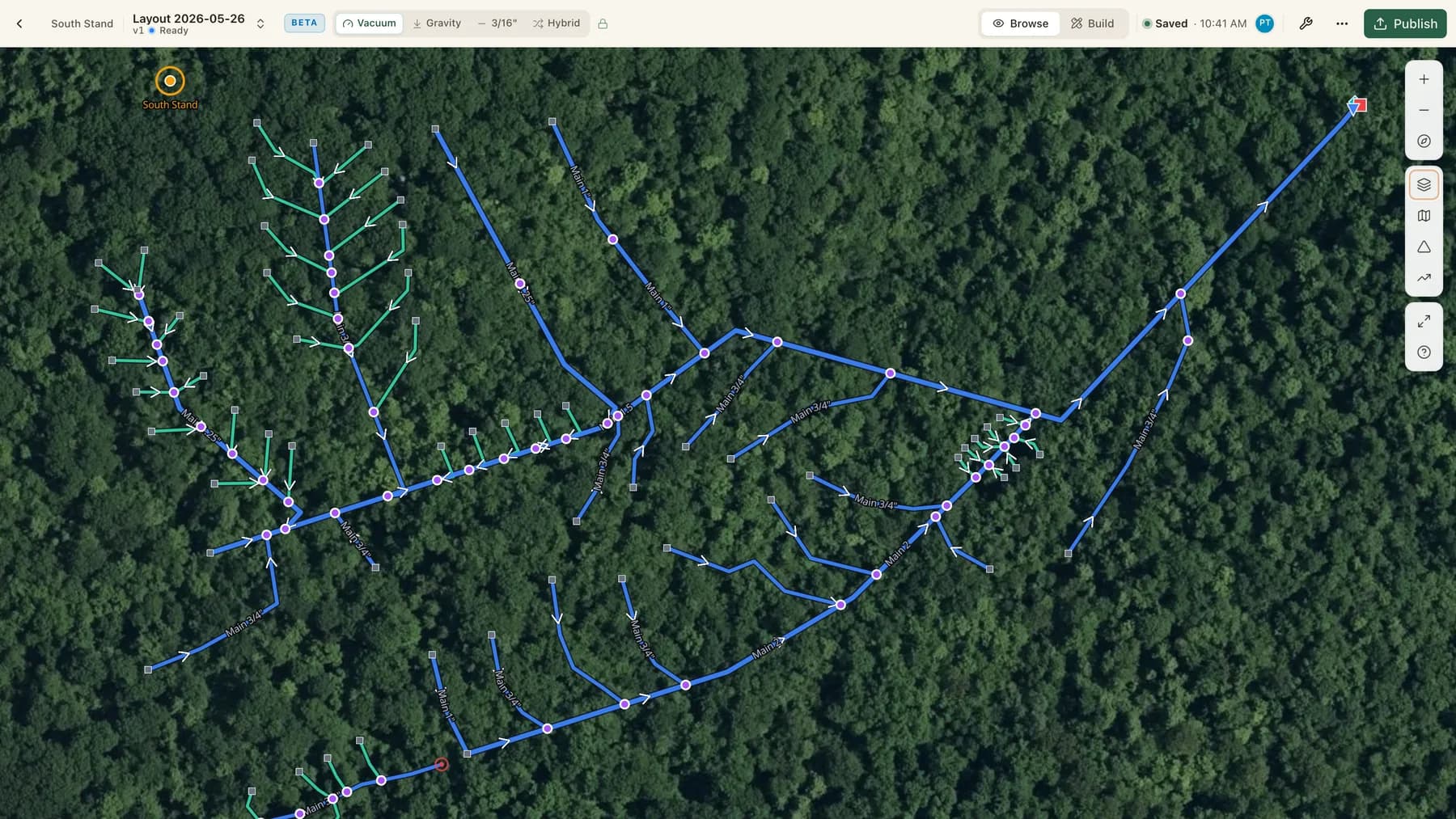 Draw or import the network